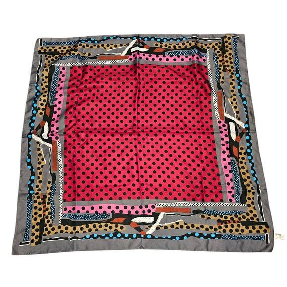 totes Accessories - Vintage 1990s Totes Womens 30.5" Square Scarf Colorful Polka Dot Print